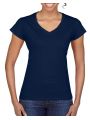 T-shirt GILDAN Softstyle® Fitted Ladies' V-neck T-shirt voor bedrukking &amp; borduring