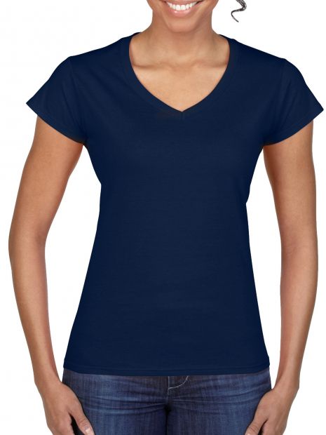 T-shirt femme col v Softstyle