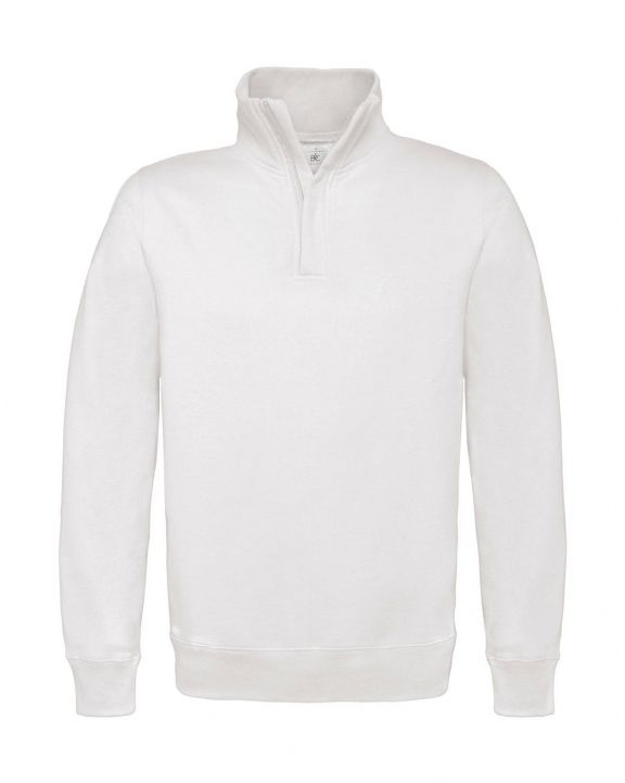 Sweater B&C ID.004 Cotton Rich 1/4 Zip Sweat voor bedrukking & borduring