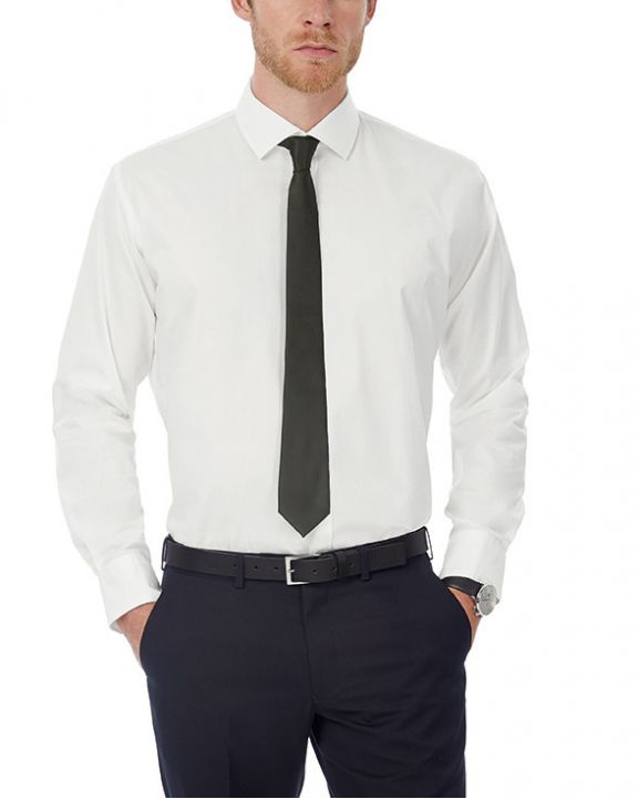 Hemd B&C Black Tie LSL/men Shirt personalisierbar