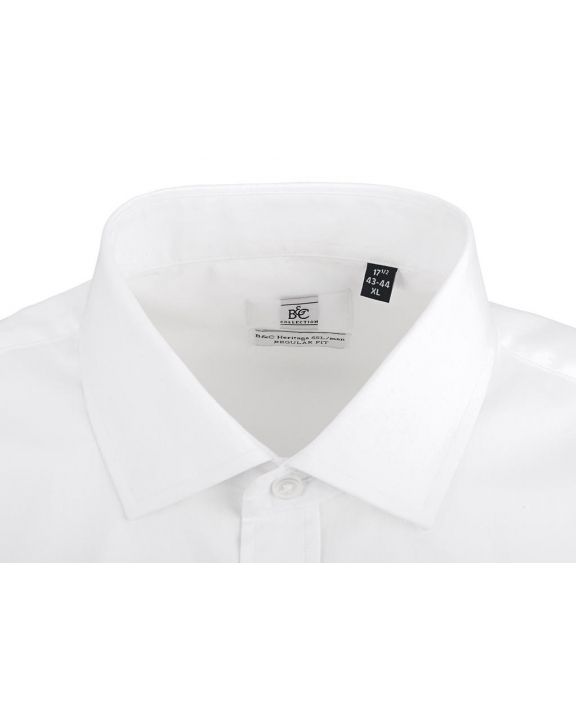 Hemd B&C Heritage SSL/men Poplin Shirt personalisierbar