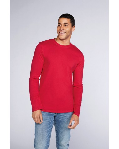 T-shirt GILDAN Softstyle® Euro Fit Adult Long Sleeve T-shirt voor bedrukking &amp; borduring